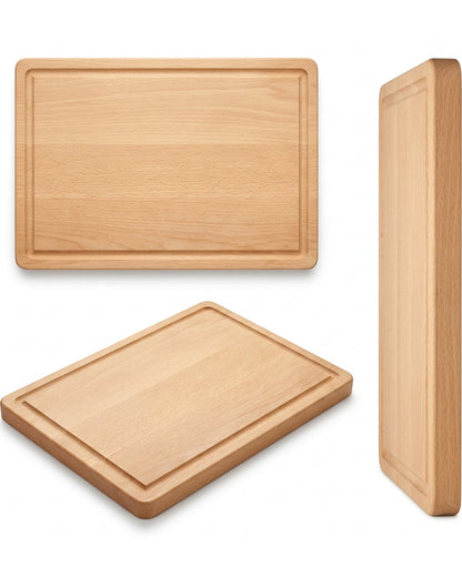Casamy Beech Prep Cutting Board Juice Groove 16 in
