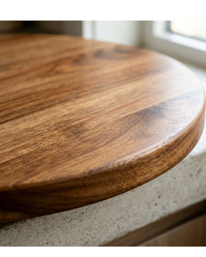 Casamy Round Acacia Serving Cutting Board 14 in
